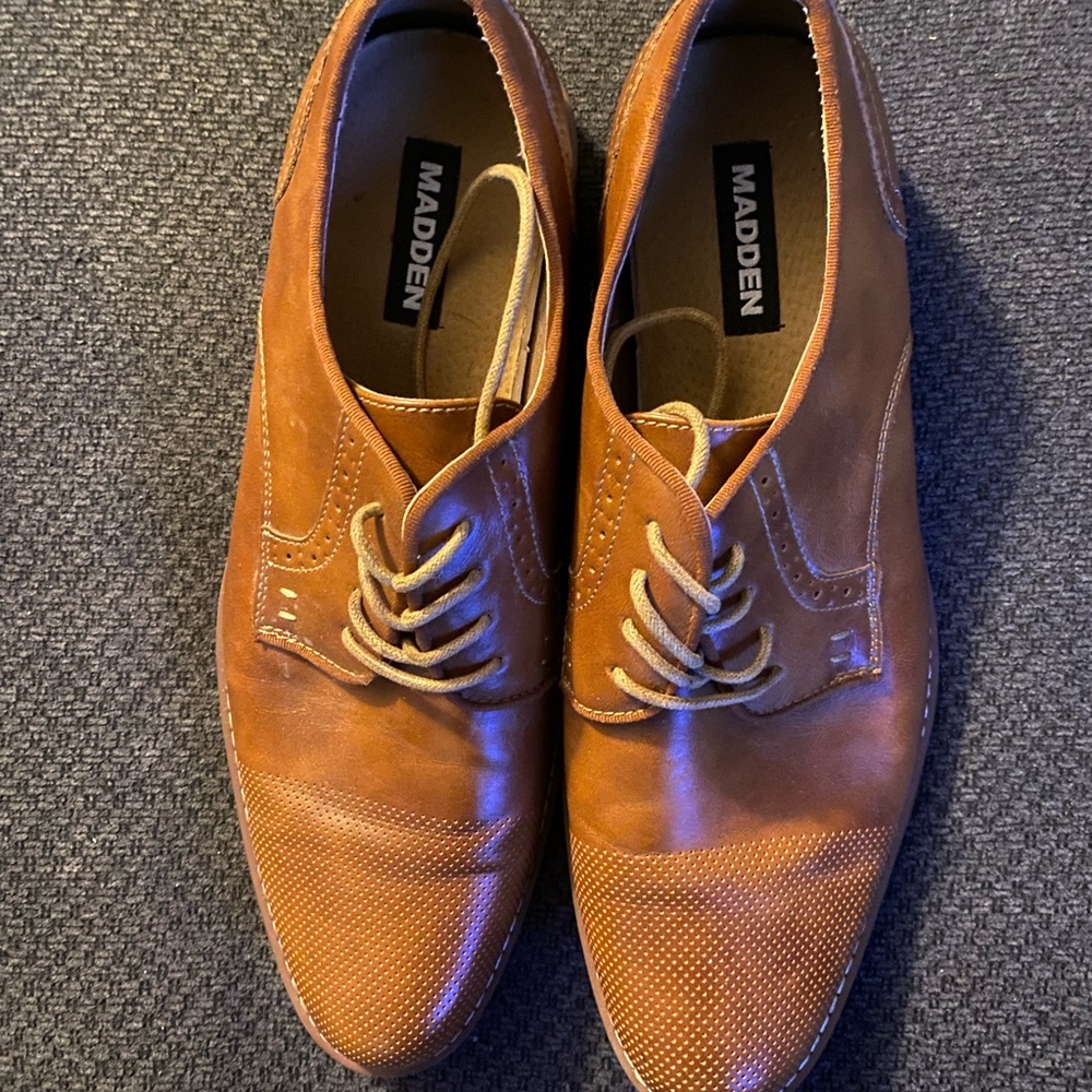 Men's Madden Tan/Brown Dress Shoes Size 12